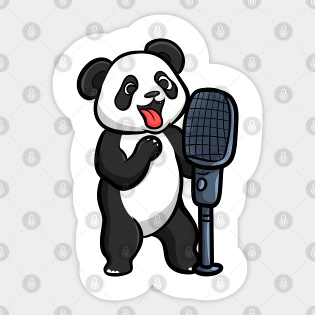 Singing Panda Sticker by Ryuga